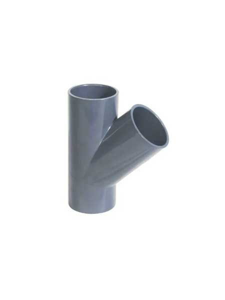 Pvc Yapıştırma Muflu 45° Te (Çatal)